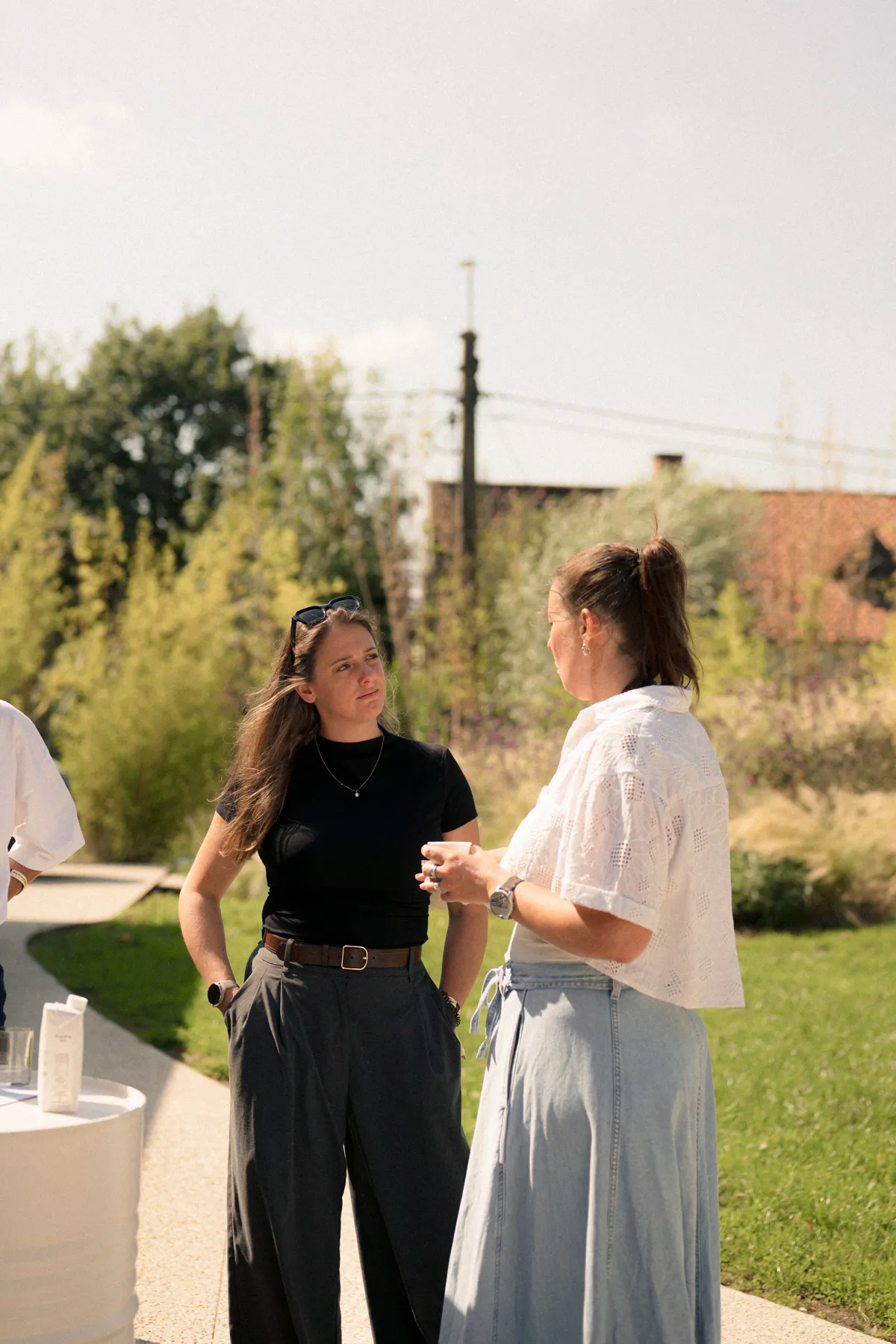 Twee ondernemers in gesprek