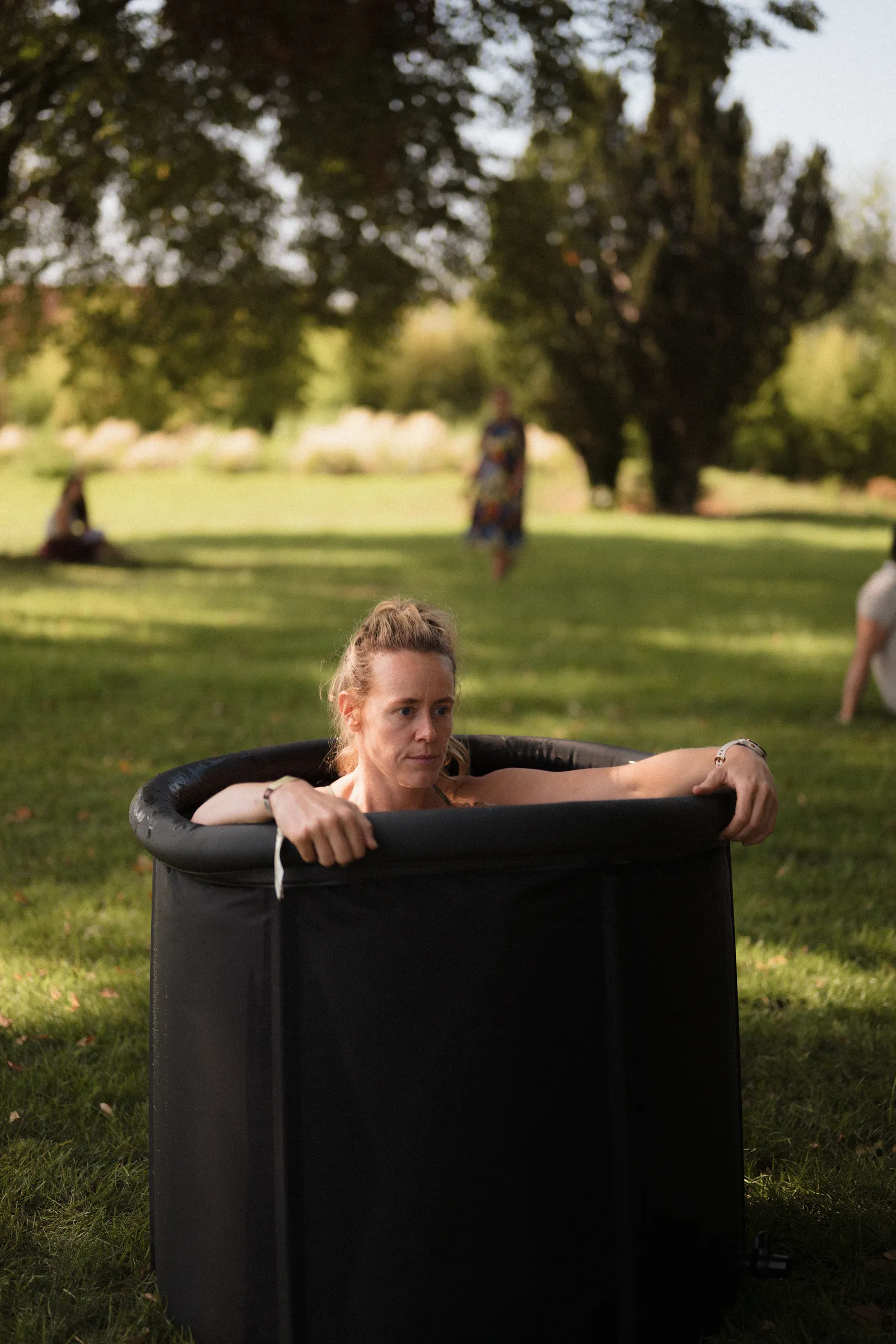 Founder in een ijsbad