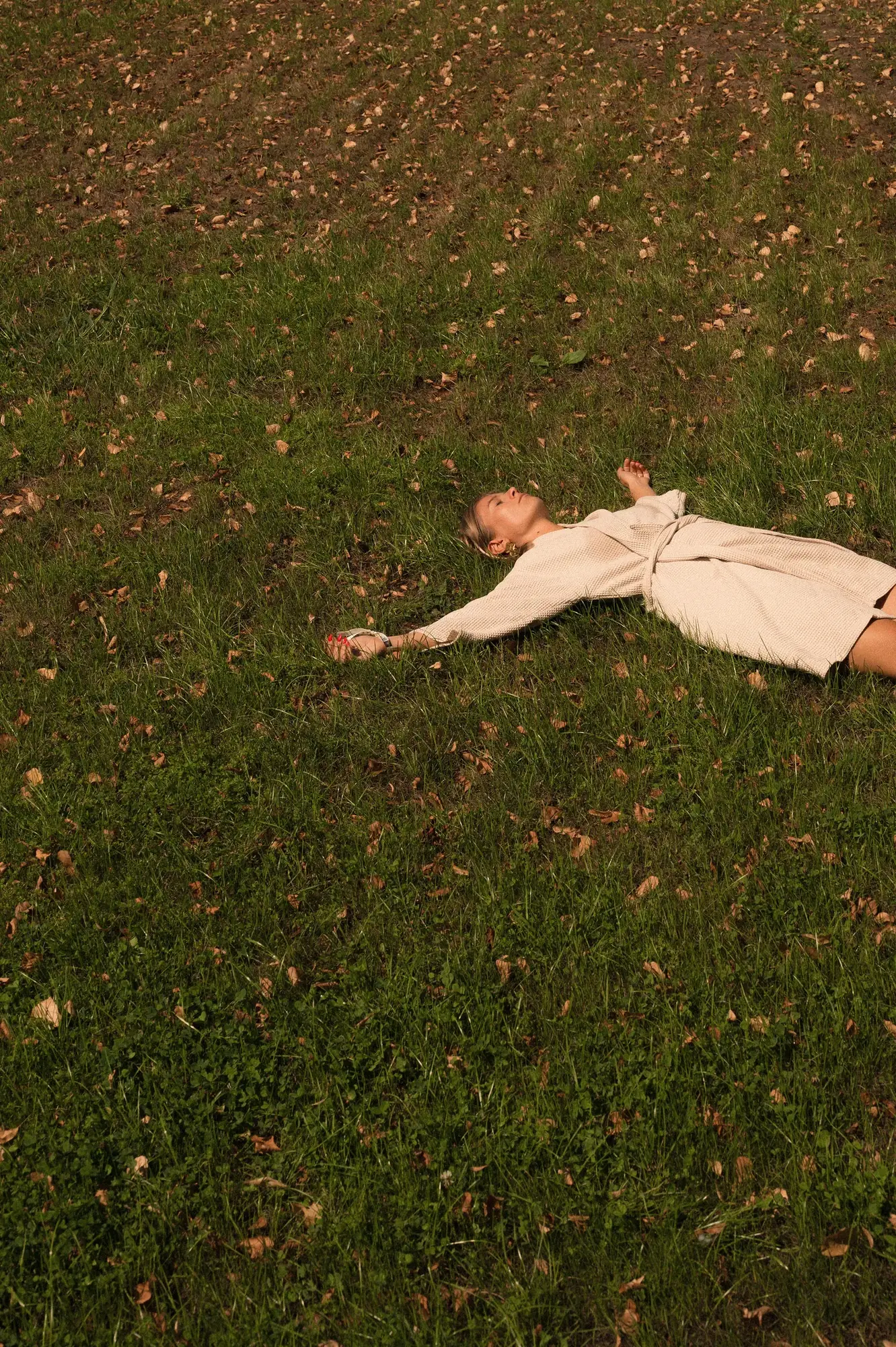 Founder ligt in het gras