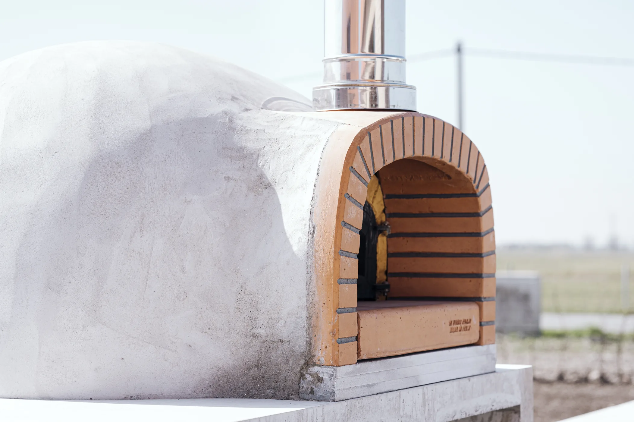 De pizzaoven buiten